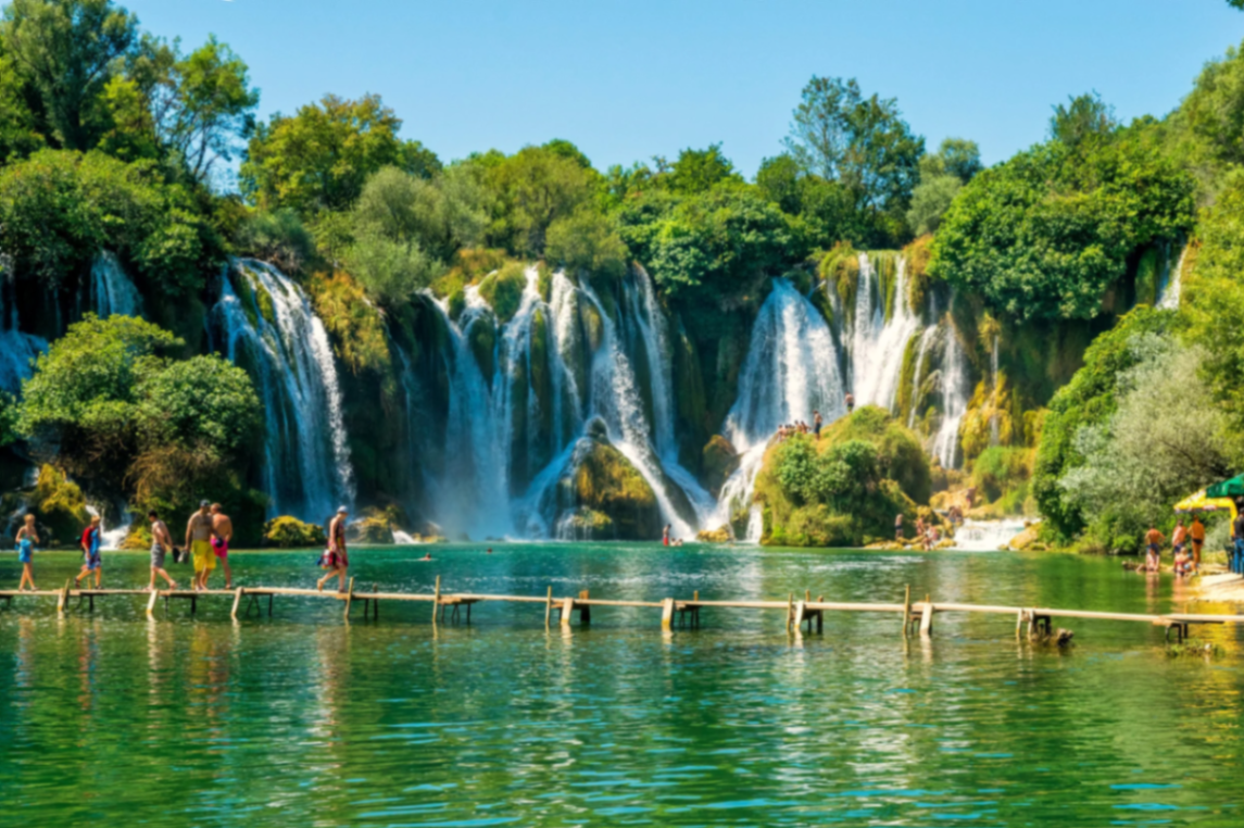 Kravica Waterfalls near Mostar